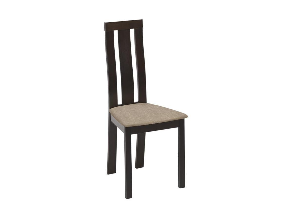 Vente-unique Lot de 2 chaises DOMINGO Hêtre massif wengé  