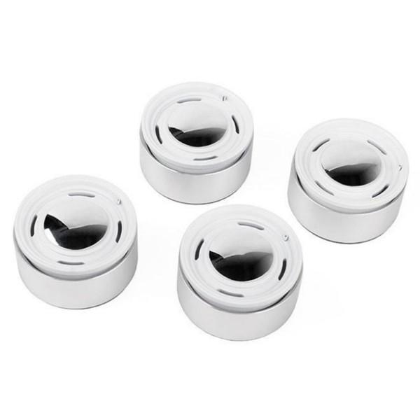 RC4WD  Analog 1.9 Alu CAP Wheels White 