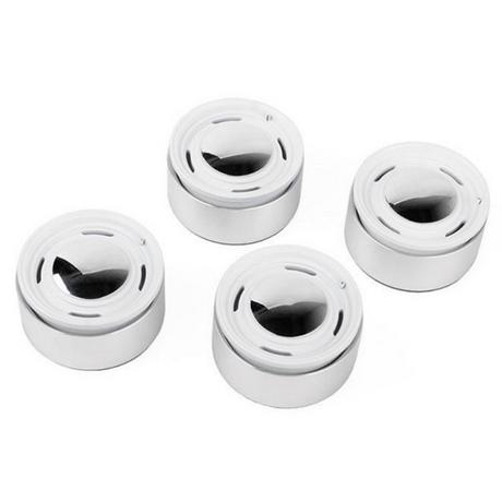 RC4WD  Analog 1.9 Alu CAP Wheels White 