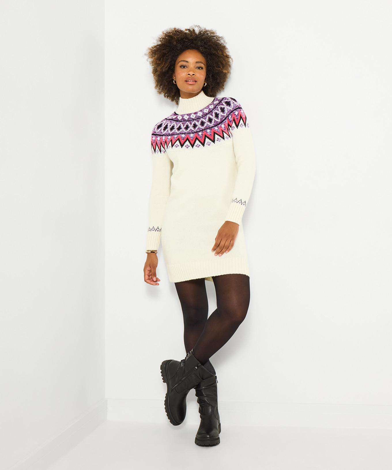 Joe Browns Übergroßes Fair Isle Strickkleid  