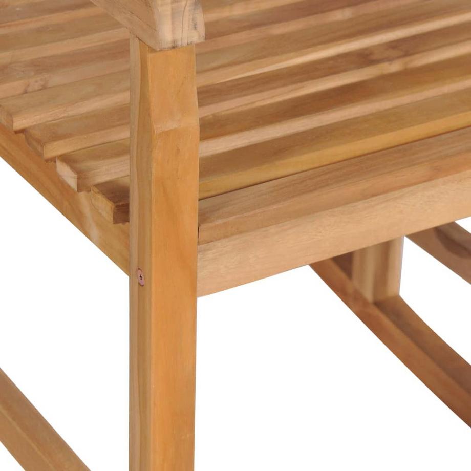 VidaXL Chaise à bascule bois  