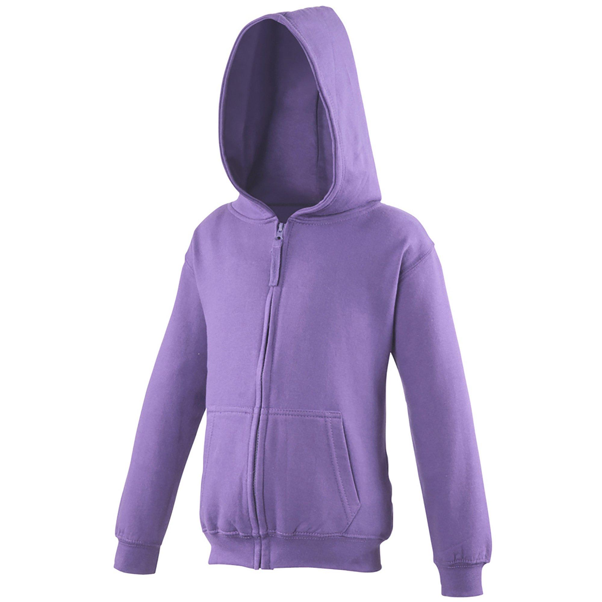 AWDis  Sweatshirt à capuche et fermeture zippée Enfant 