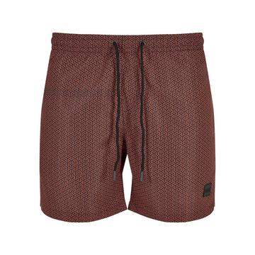 gemusterte badeshorts urban cassics