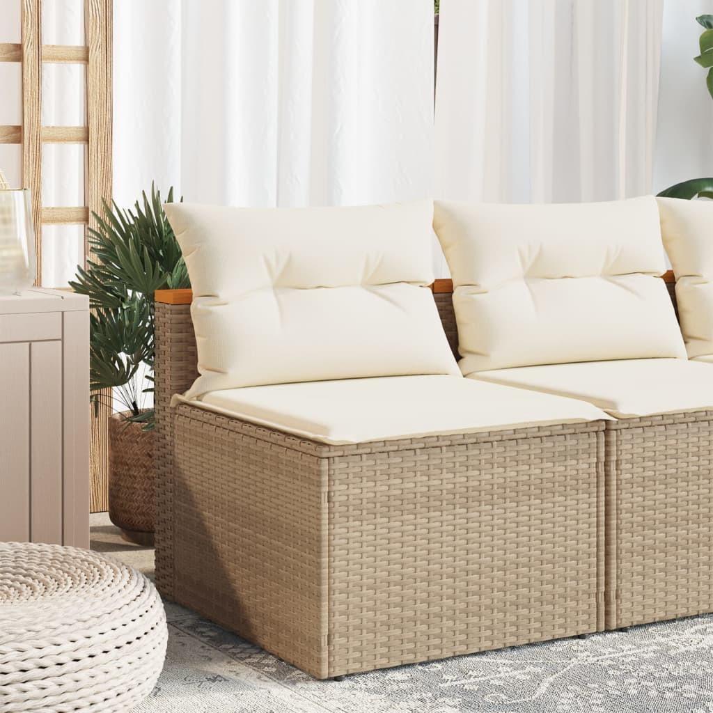 VidaXL Canapé de jardin rotin synthétique  