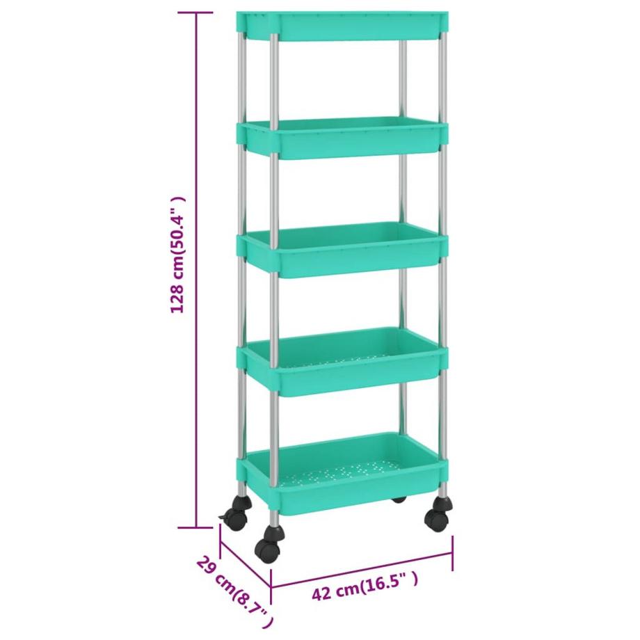 VidaXL Küchenwagen eisen  