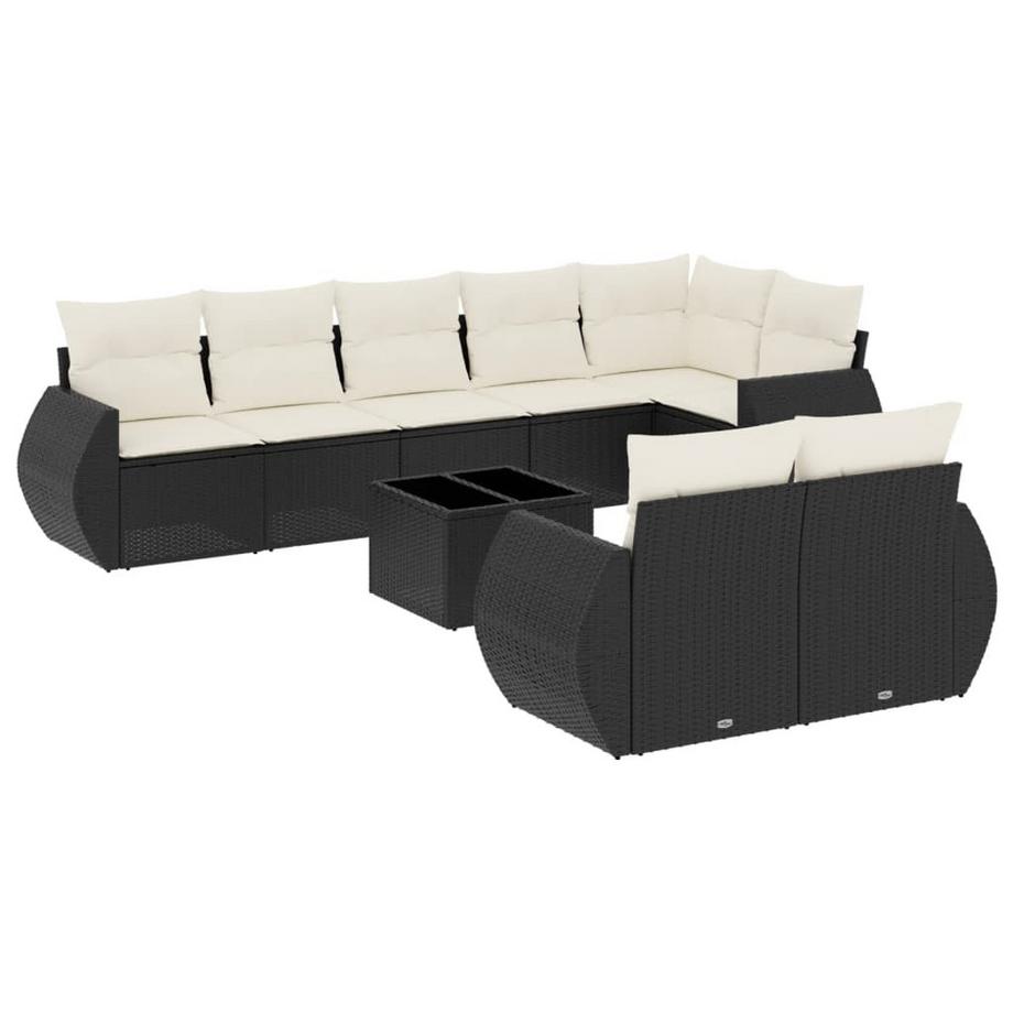 Ensemble de canapés de jardin rotin synthétique