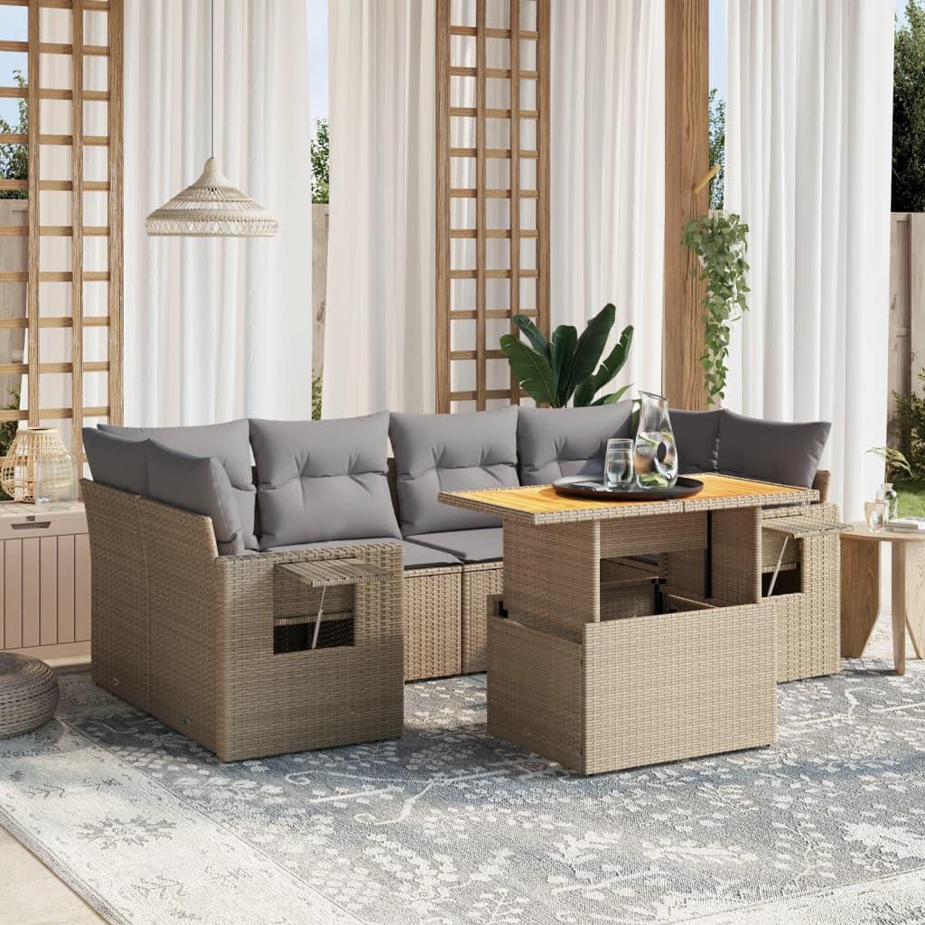 VidaXL Garten sofagarnitur poly-rattan  