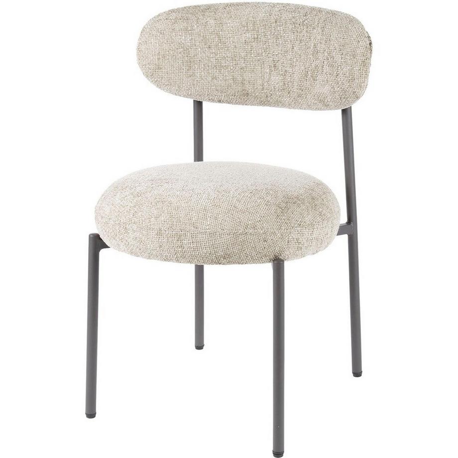 Chaise de salle à manger Round Tissee cargo sable