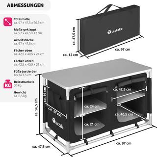 Tectake  Cuisine de camping 