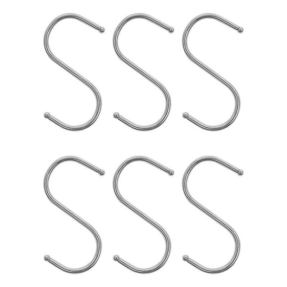 Pricenet Crochet en S Ø4mm 6,5x7,5cm 6 pièces sous blister  