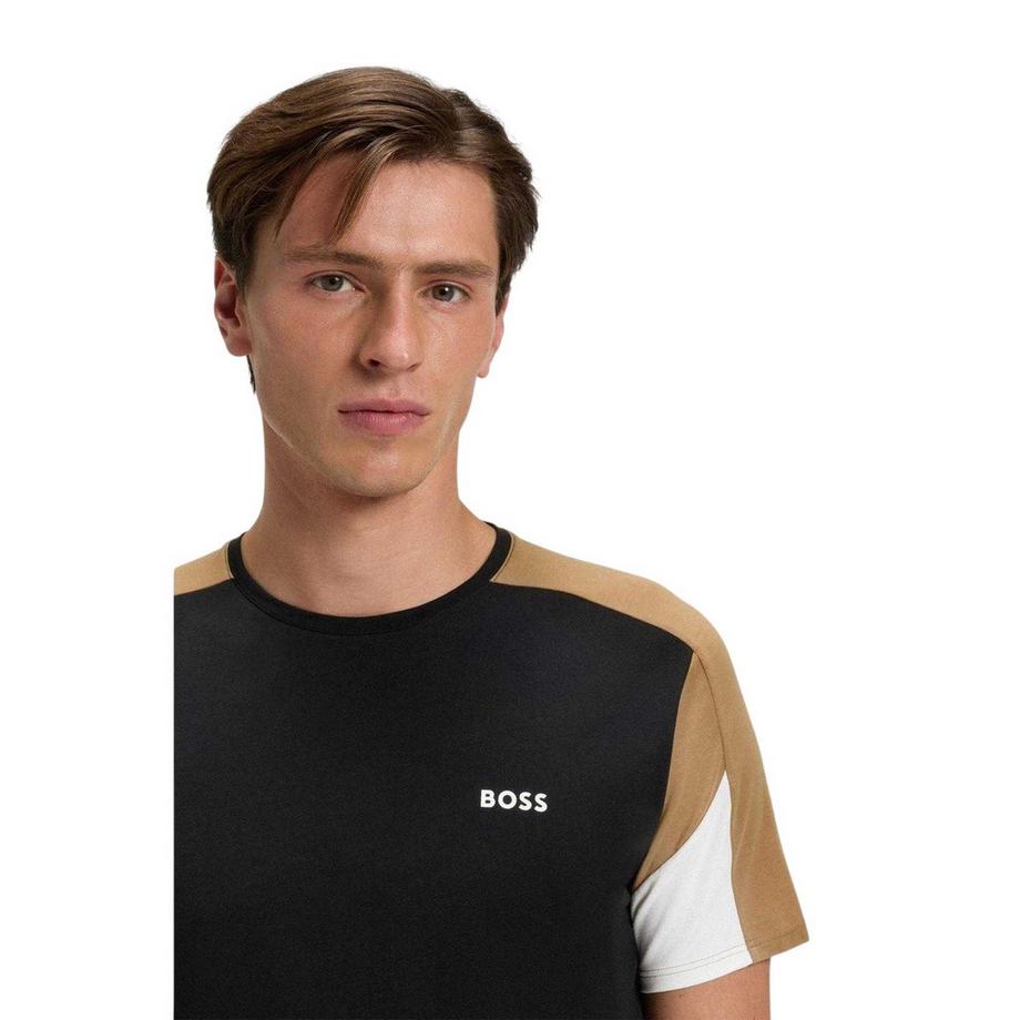 BOSS T-Shirt Blocchi di Colore con Logo  