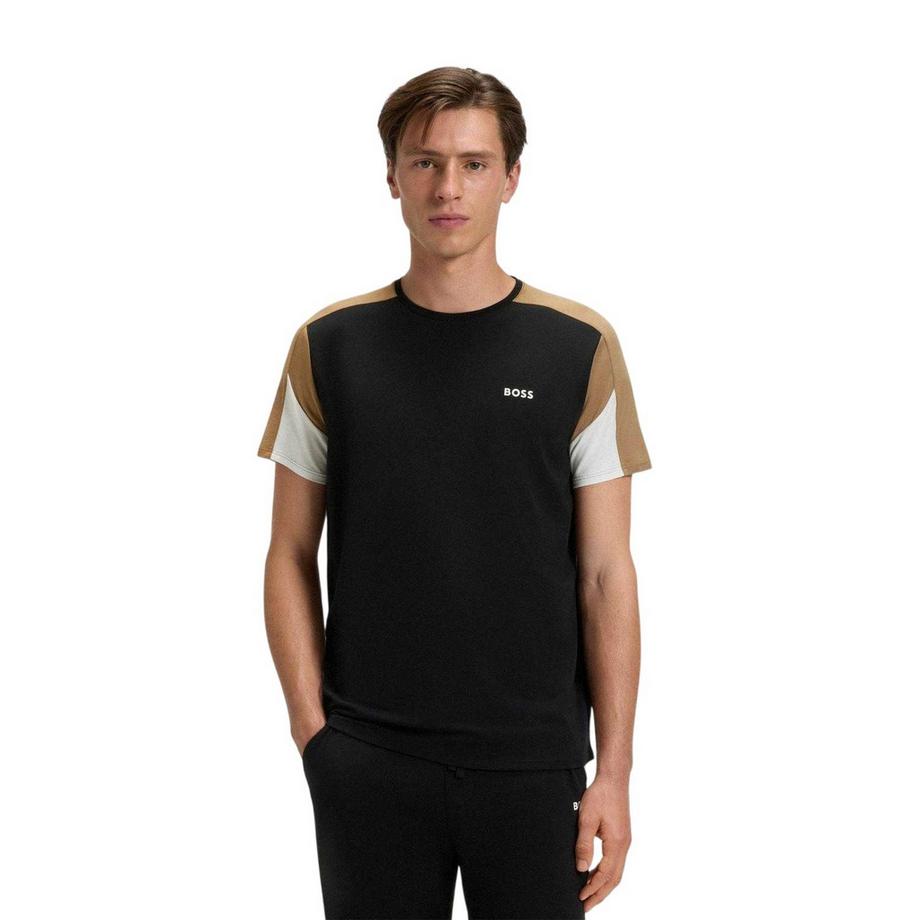 BOSS T-Shirt Blocchi di Colore con Logo  