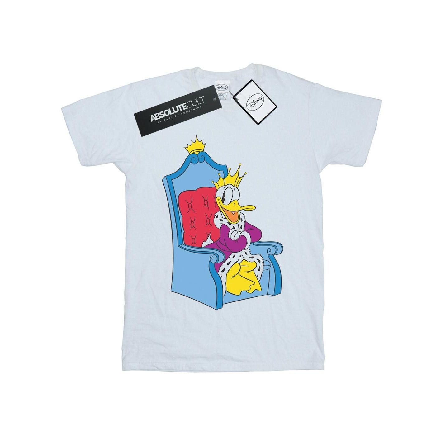 Image of Donald Duck King Donald Tshirt Herren Weiss 4XL