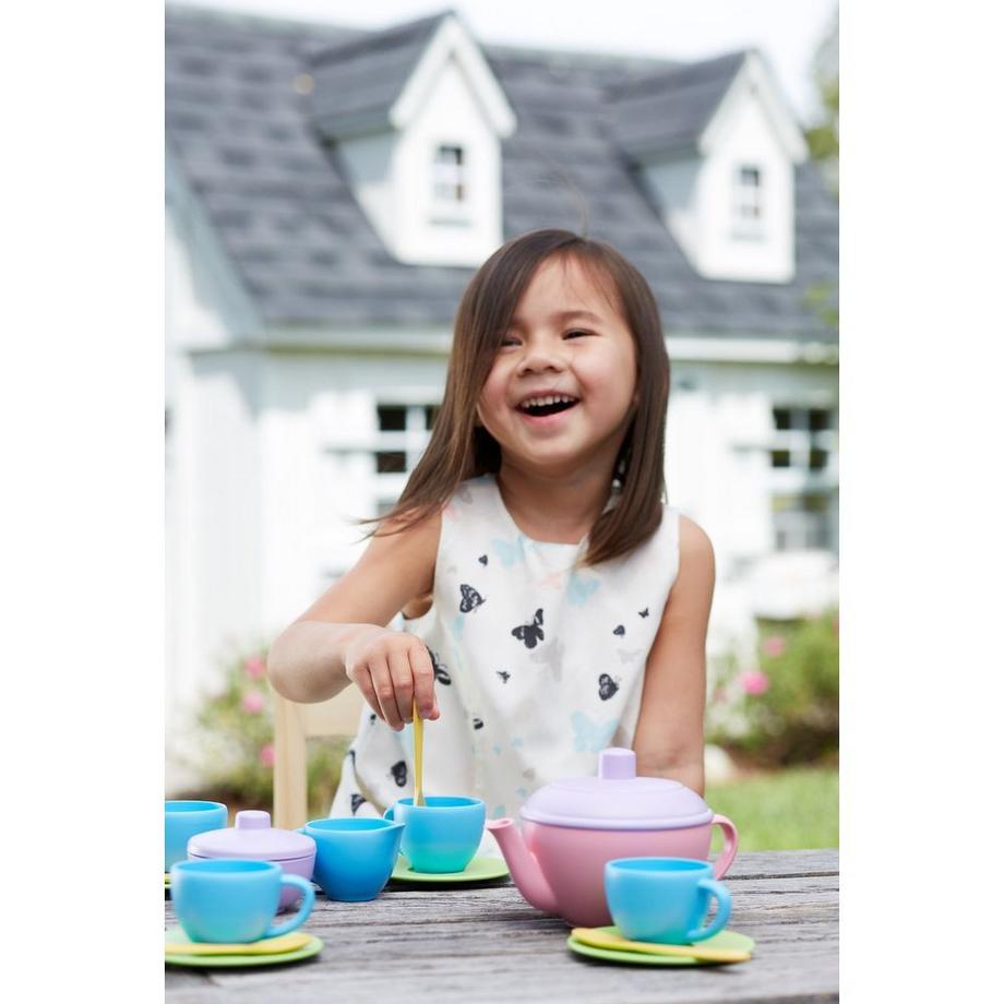 green toys  Green Toys Service à thé avec théière rose 