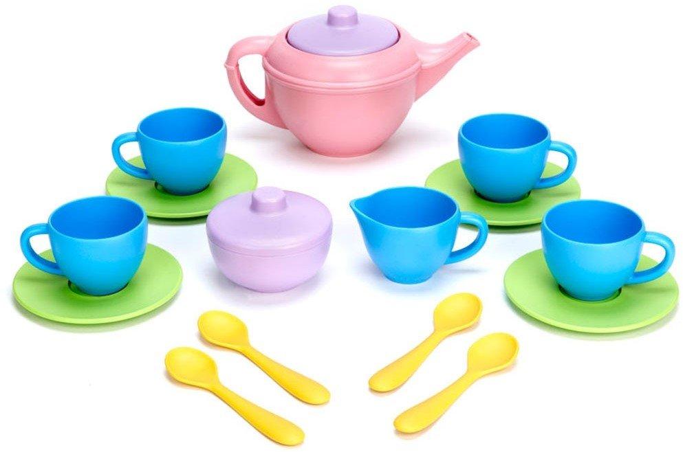 green toys  Green Toys Service à thé avec théière rose 