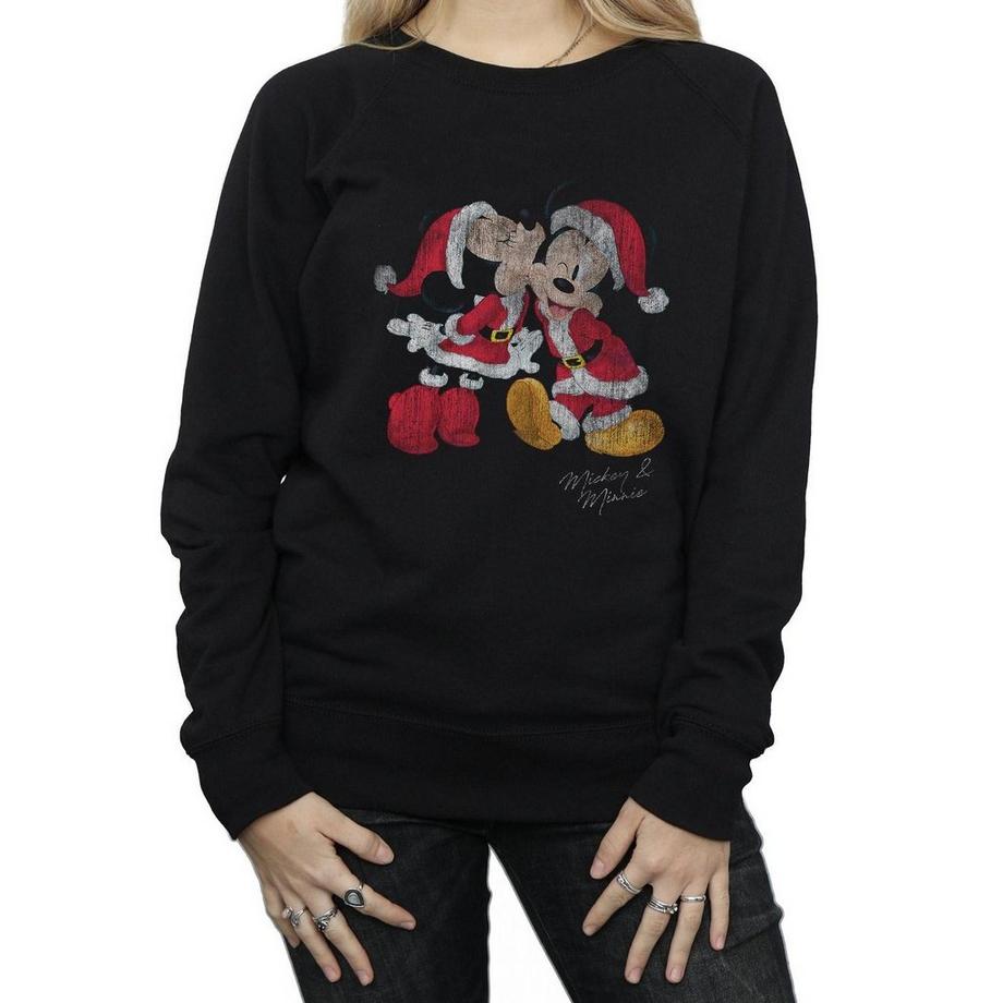 Disney Mickey e Minnie Christmas Kiss Sweatshirt  
