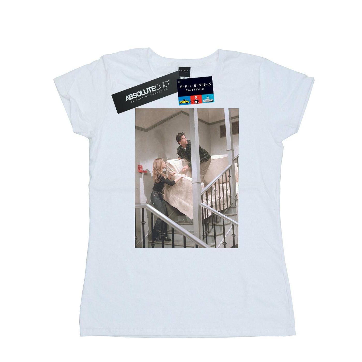 Image of Sofa Stairs Photo Tshirt Damen Weiss XL
