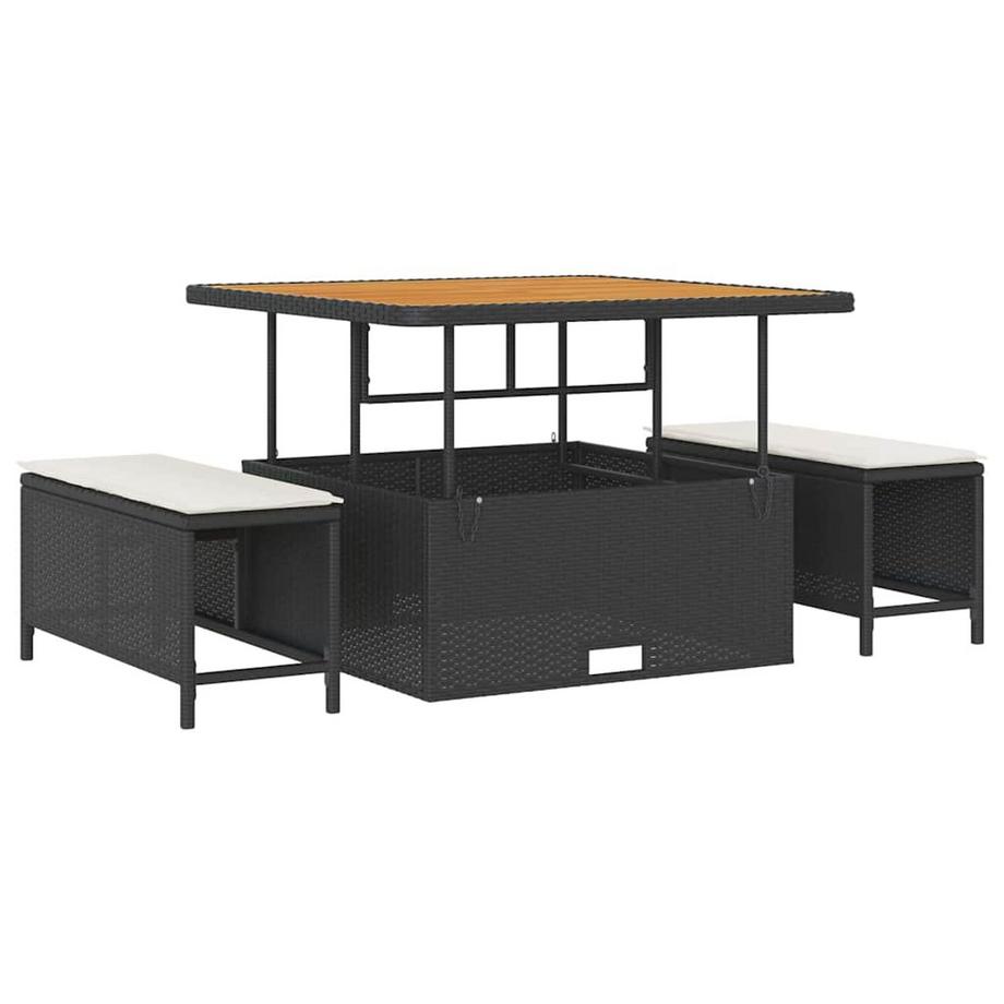 VidaXL Ensemble de meubles de jardin poly rattan  