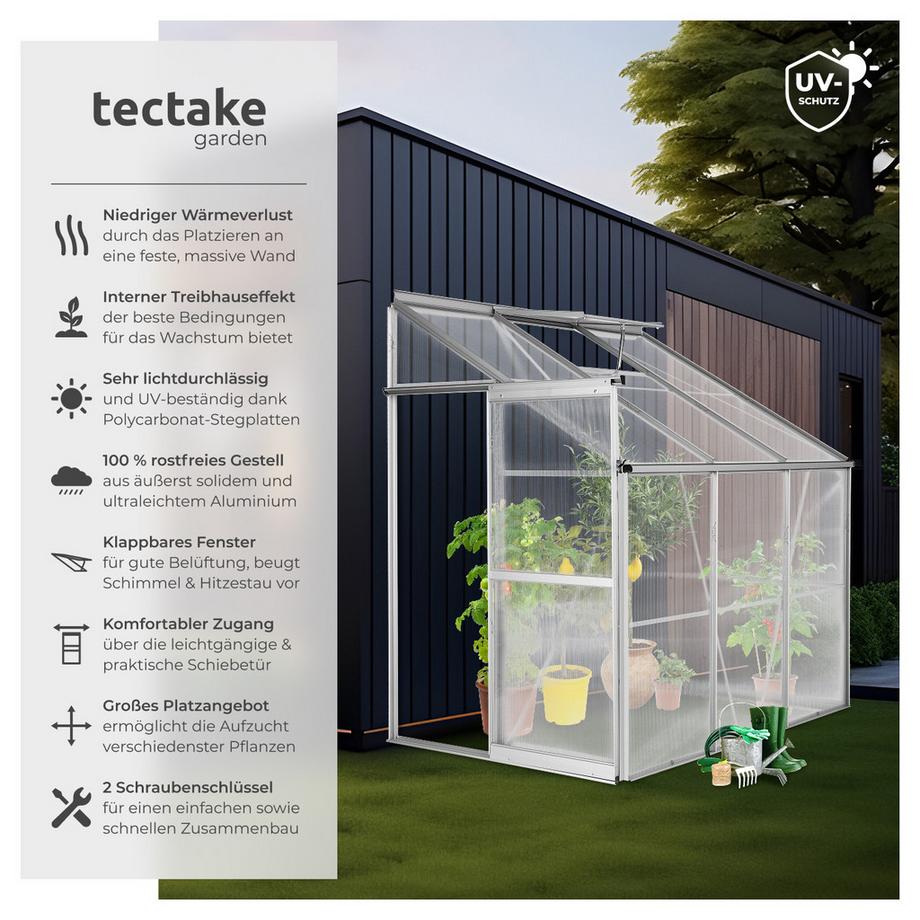 Tectake  Serra addossata  4,09 m³, senza fondamenta 