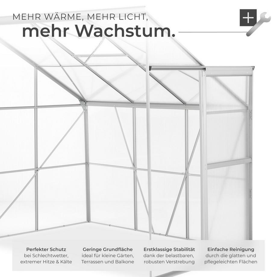 Tectake  Serra addossata  4,09 m³, senza fondamenta 