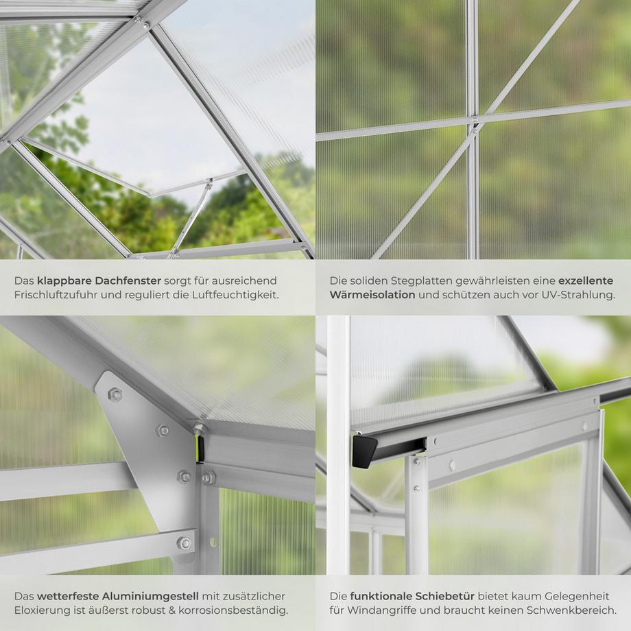 Tectake  Serra addossata  4,09 m³, senza fondamenta 