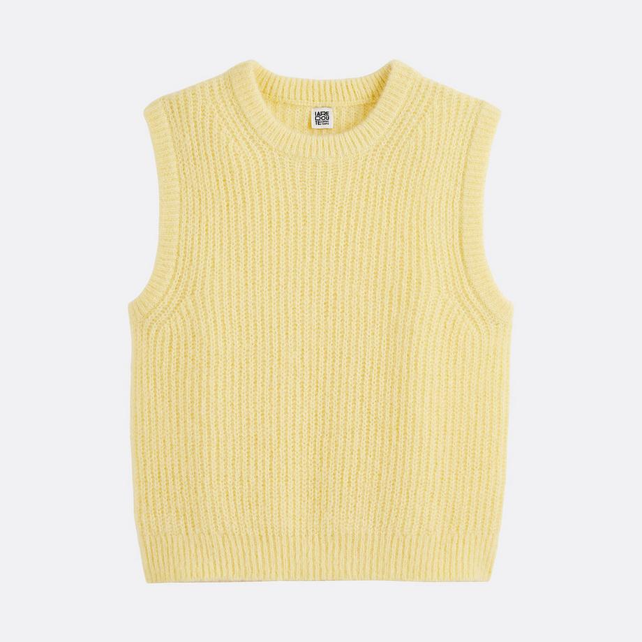 La Redoute Collections Gilet in filato misto alpaca  