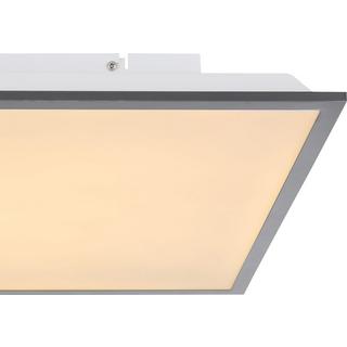 mutoni Deckenleuchte Doro Aluminium weiss opal 1xLED 45x45  