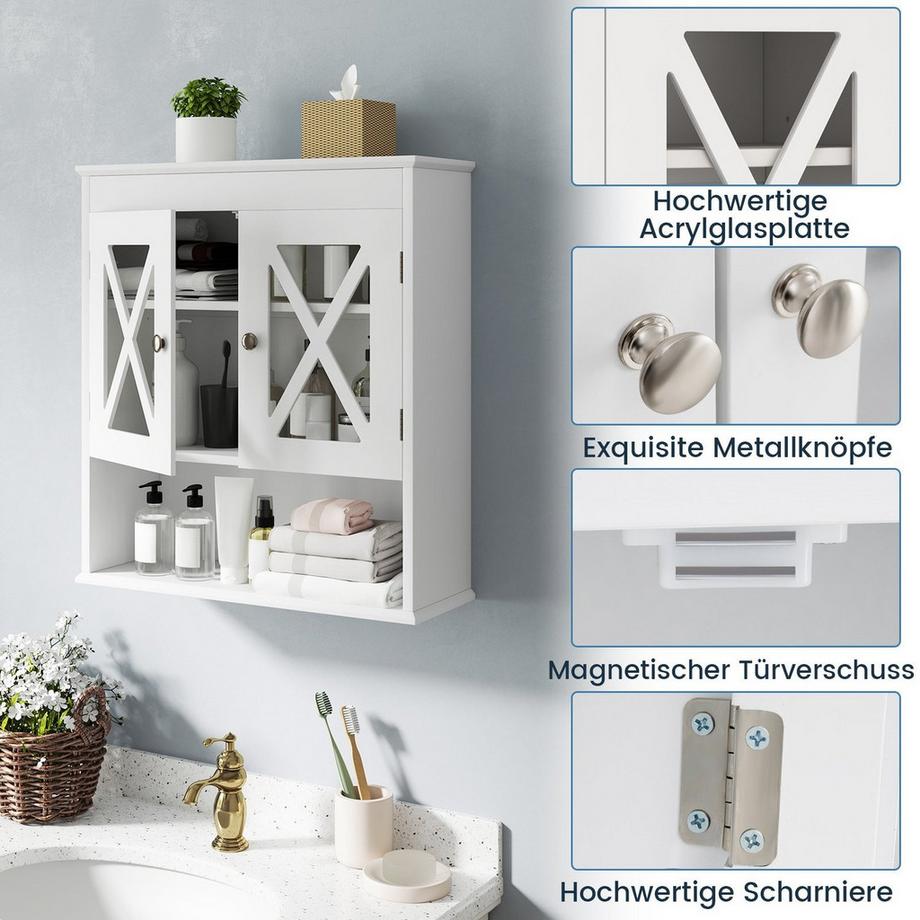 Northix Badezimmerschrank zur Wandmontage  