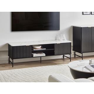 Beliani Meuble TV en MDF Moderne GLASTONBURY  