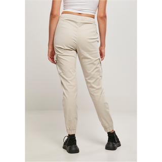 URBAN CLASSICS  bequeme cargo-jogginghose mit hoher taille damen gt 