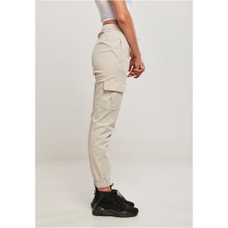 URBAN CLASSICS  bequeme cargo-jogginghose mit hoher taille damen gt 