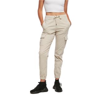 URBAN CLASSICS  bequeme cargo-jogginghose mit hoher taille damen gt 