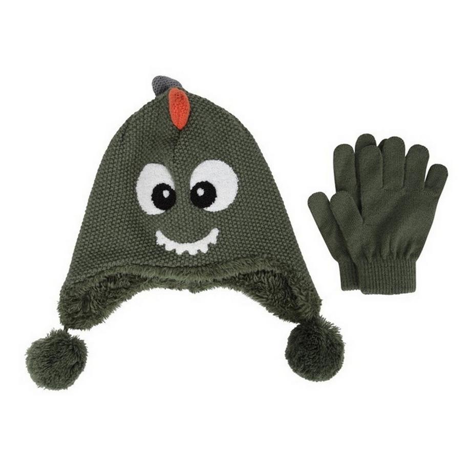 Ensemble Bonnet Et Gants motif/style Dragon