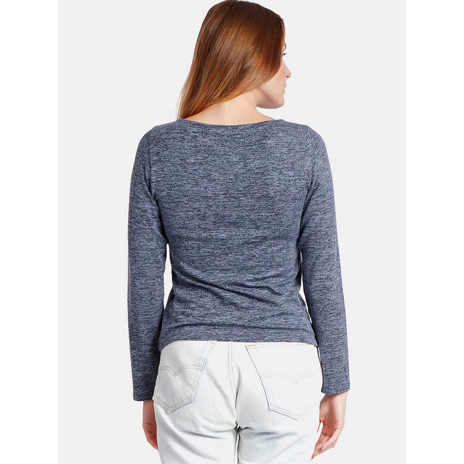 Admas Barca Top Maniche Lunghe Scollo a Barca  