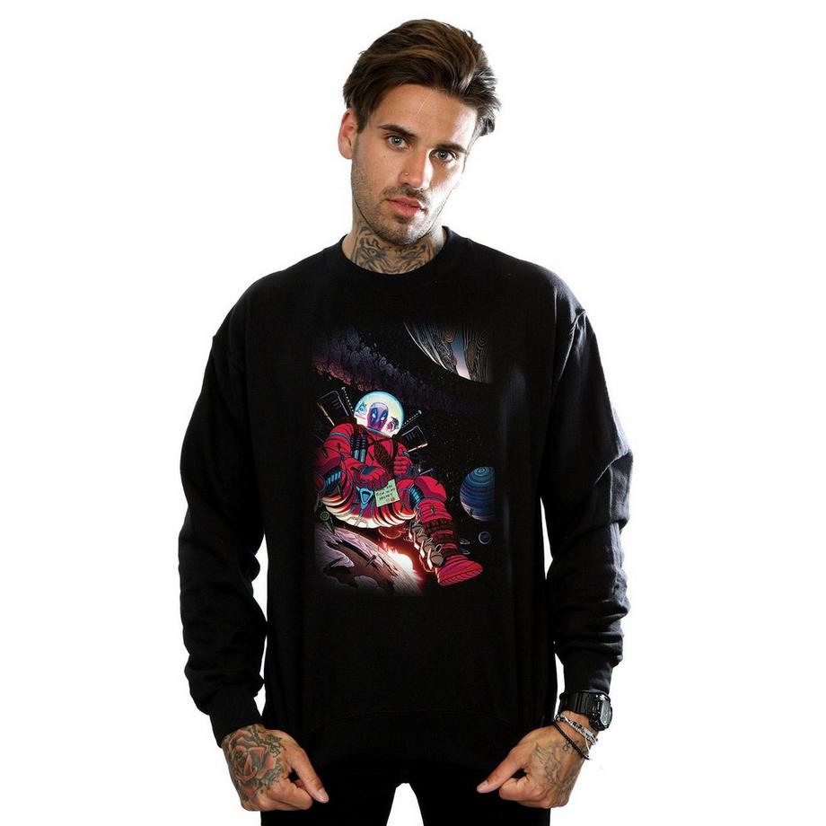 MARVEL Deadpool Space Suit Grafikdruck Sweatshirt  