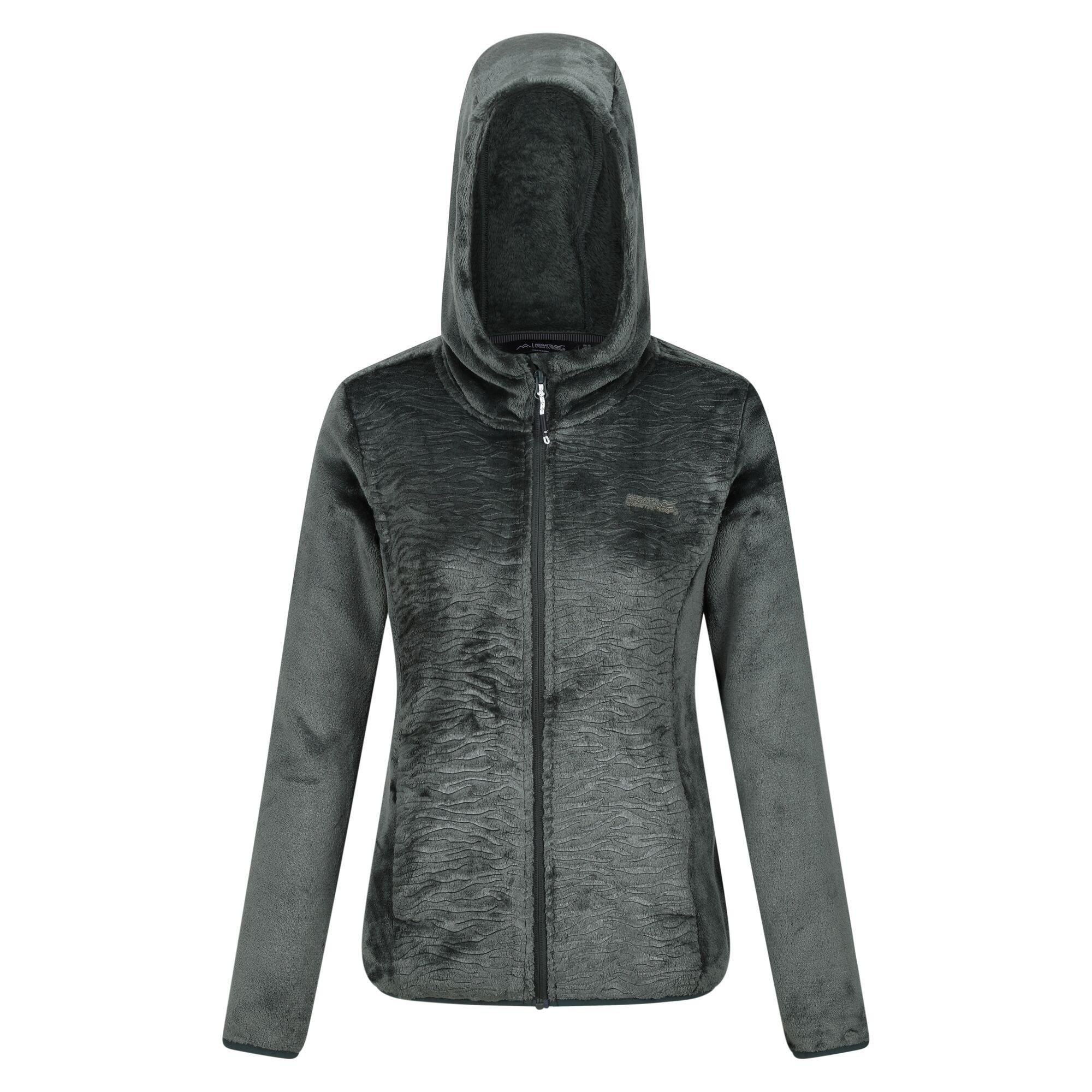 Image of Julissa Iii Fleecejacke Durchgehender Reißverschluss Damen Dunkelgrün 36