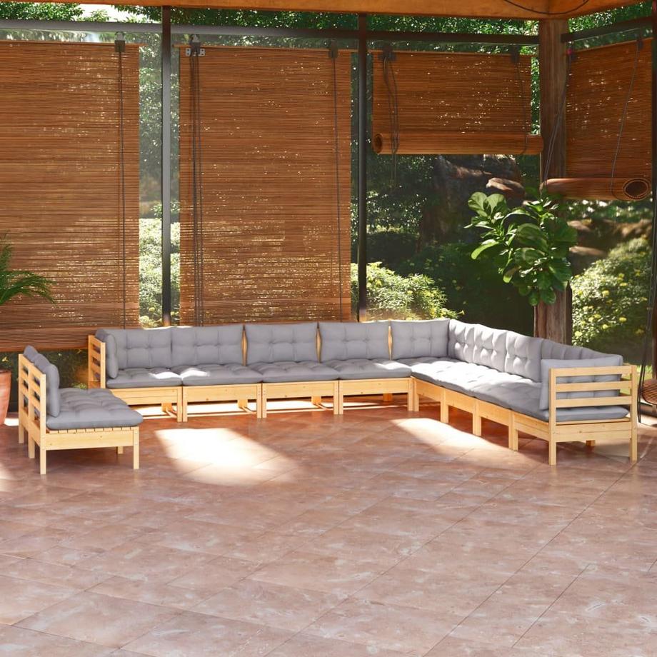 VidaXL Garten-lounge-set kiefernholz  