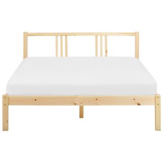 Beliani Letto con rete a doghe en Legno di pino Scandinavo VANNES  