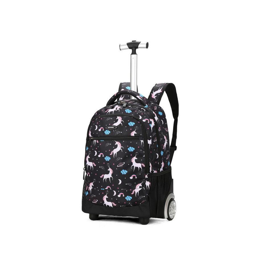Aoking Zaino a rotelle con stampa unicorno  