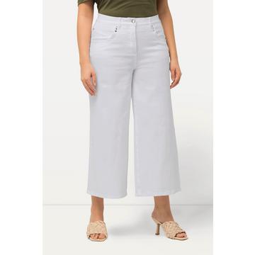 Culottes di jeans con taglio della gamba ampio e lungo fino al polpaccio