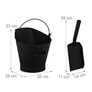 Northio Aschenbecher mit Schaufel 11 l  