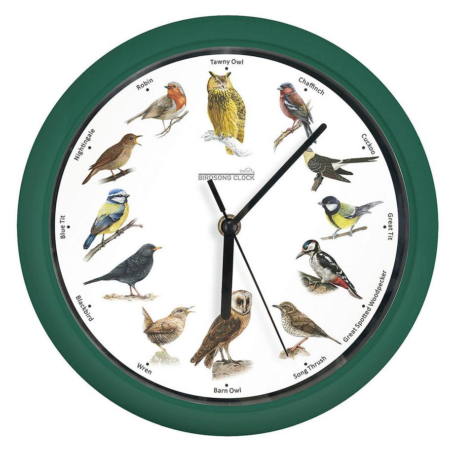 Birdsong Clock - Wanduhr mit echten Vogelstimmen
