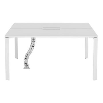 Schreibtisch Bench-Tisch für 2 Personen - L. 140 cm - Weiß - DOWNTOWN