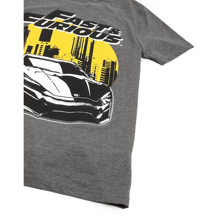 Fast & Furious T-Shirt Imprimé Graphique Voiture Skyline  