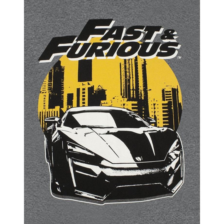 Fast & Furious T-Shirt Imprimé Graphique Voiture Skyline  