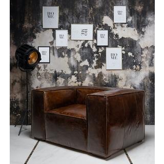 mutoni Fauteuil en cuir vintage Lawrence  