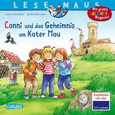 LESEMAUS 16: Conni und das Geheimnis um Kater Mau Schneider, Liane; Görrissen, Janina (Illustrationen) Gebundene Ausgabe 