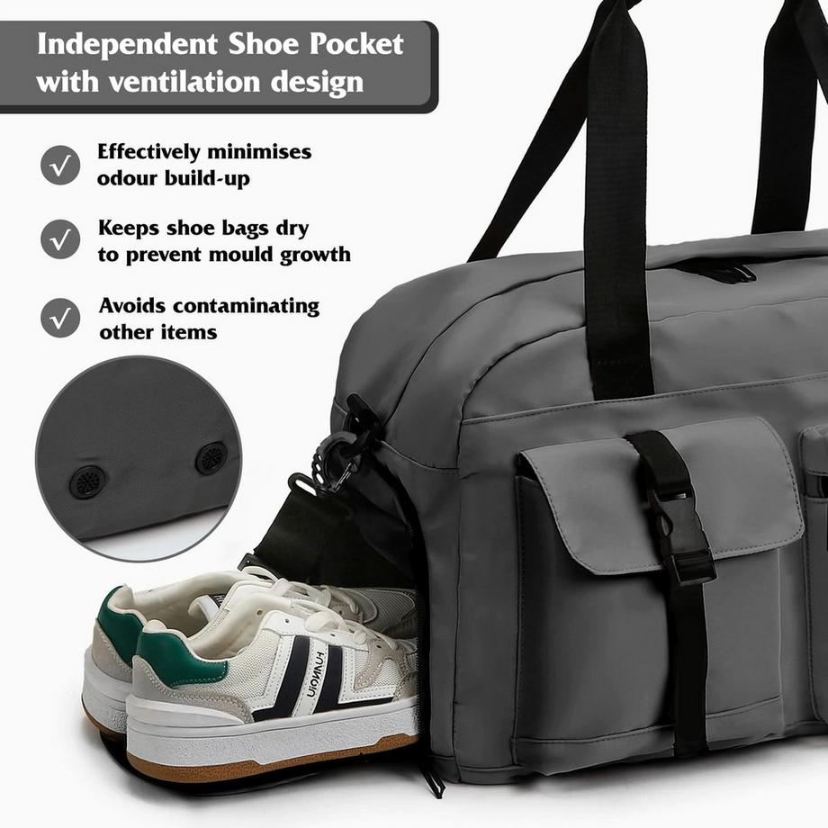 Only-bags.store Sporttasche mit belüftetem Schuhfach und Nassfach  