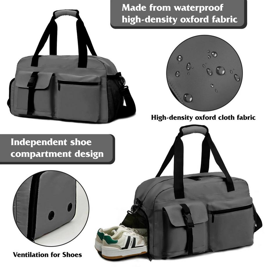 Only-bags.store Sporttasche mit belüftetem Schuhfach und Nassfach  
