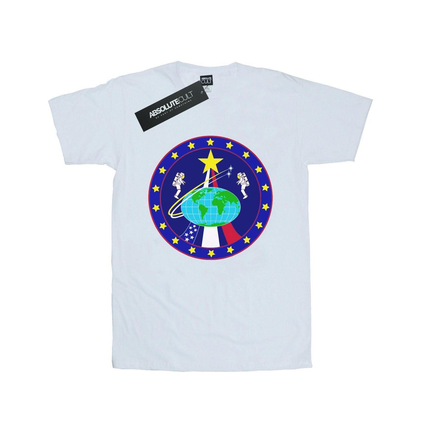 Image of Classic Globe Astronauts Tshirt Herren Weiss 3XL
